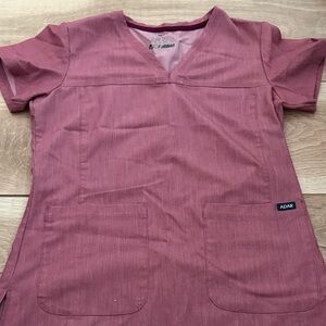 Adar Pink Scrub Top size Small